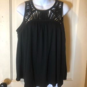 Women’s L Black pixley sleeveless top